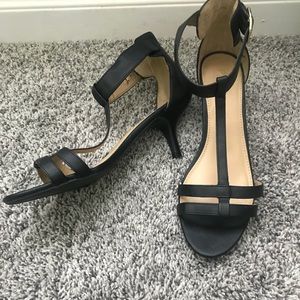 Black T Strap 3” Sandals